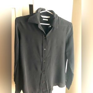 Pure Silk Black Blouse